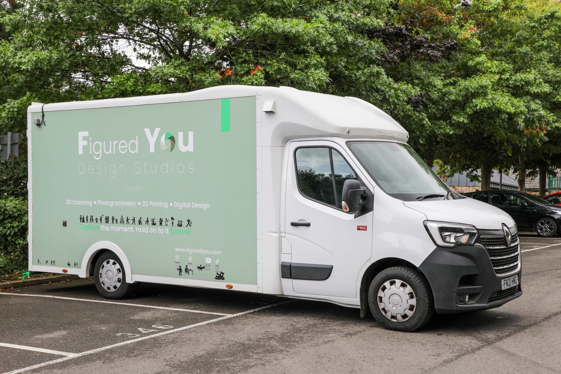 The Figured You van ready to travel to an event